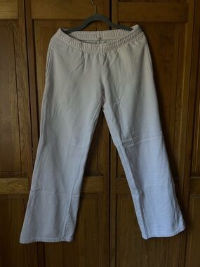 Brandy Melville Light Pink Wide Leg Sweatpants